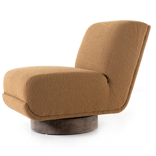 Bronwyn Swivel Chair Copenhagen Amber Four Hands