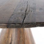 Bronx Dining Table up close view top edge and base