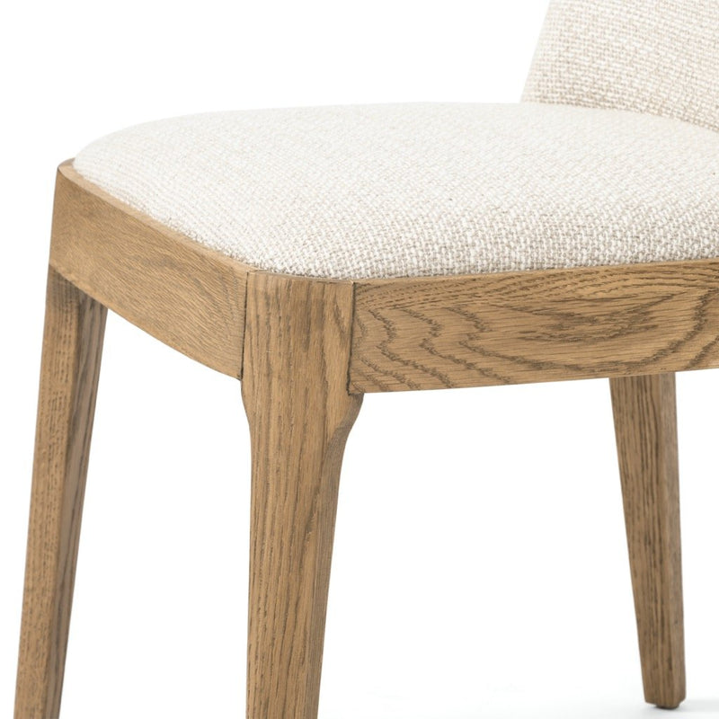 Bryce Armless Dining Chair Oak Framing