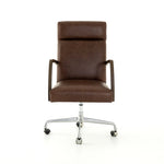 Bryson Desk Chair Havana Brown Front View Four Hands