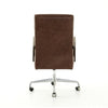 Four Hands Bryson Desk Chair Havana Brown Back View