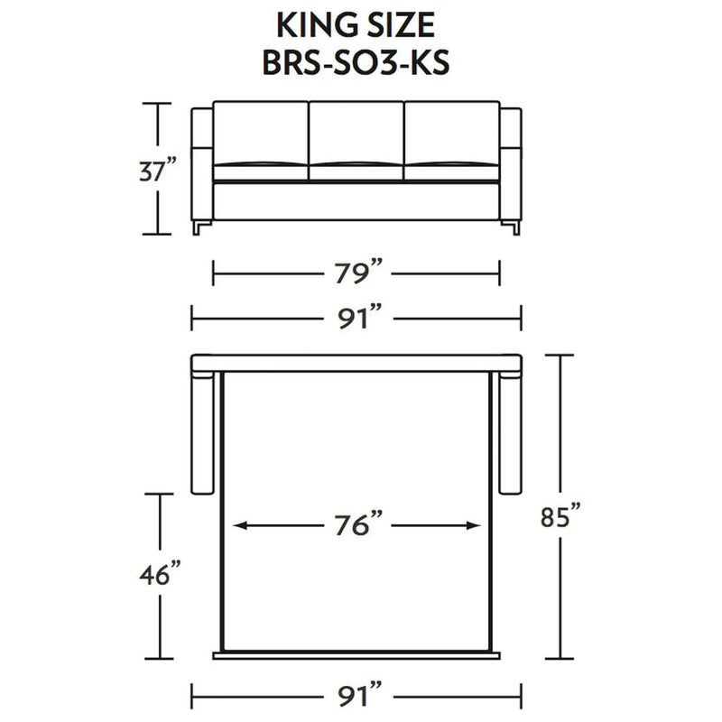 Bryson King Size Comfort Sleeper Sofa