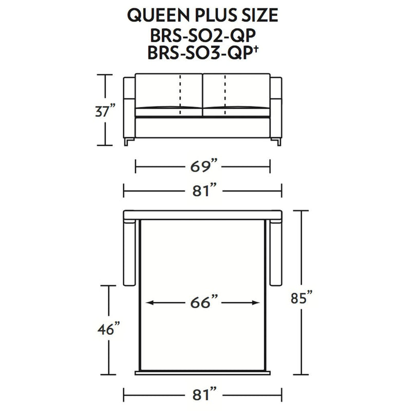 American Leather Bryson Queen Plus Size Comfort Sleeper Sofa