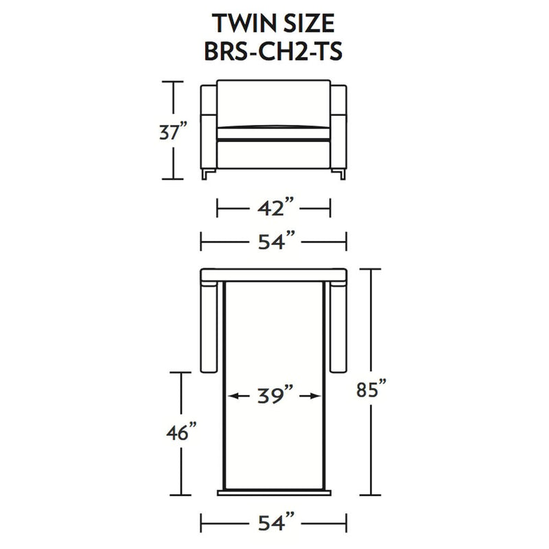 Bryson Twin Size Comfort Sleeper Sofa