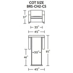 Bryson Cot Size Comfort Sleeper Sofa