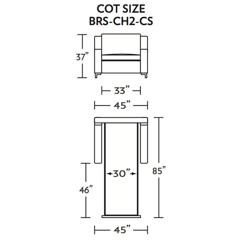 Bryson Cot Size Comfort Sleeper Sofa
