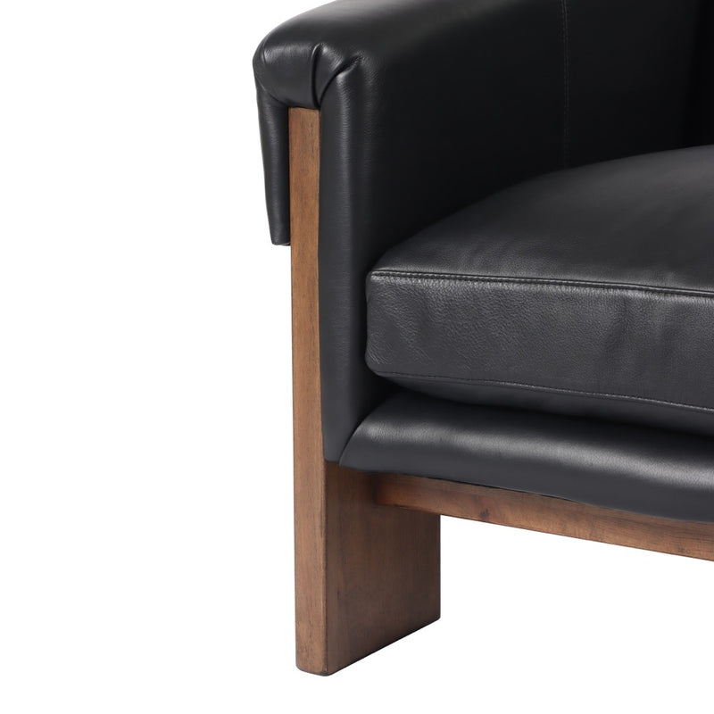 Cairo Chair Harrison Black Beech Legs Four Hands