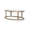 Calder Nesting Coffee Table - Aluminum Frame in Brass Finish