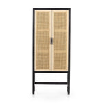 Caprice Narrow Cabinet Black Wash Mango Front View