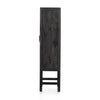 Caprice Narrow Cabinet Black Wash Mango Side View 225960-001
