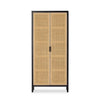 Caprice Tall Cabinet Black Wash Mango Front View 234772-002
