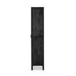 Caprice Tall Cabinet Black Wash Mango Side View 234772-002
