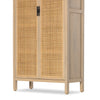 Four Hands Caprice Tall Cabinet Natural Mango Cane Door Panels