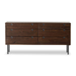 Carlisle 6 Drawer Dresser Russet Oak Front View 101353-004
