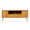 Carlisle Media Console Natural Oak Front View Four Hands