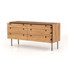 Carlisle 6 Drawer Oak Dresser Profile View