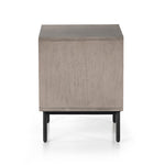 Carly 2 Drawer Nightstand side view