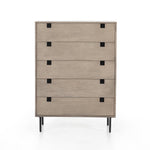 Carly 5 Drawer Dresser Grey Wash Front View VPTN-184
