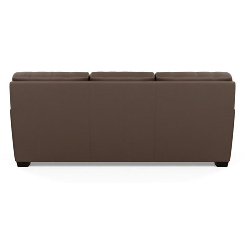 Carson Three Seat Leather Sofa by American Leather back view