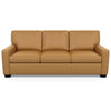 Carson Three Seat Leather Sofa by American Leather in Bali Butterscotch