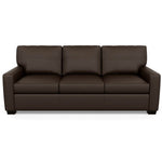 Carson Three Seat Leather Sofa by American Leather in Bali Mocha