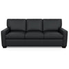 Carson Three Seat Leather Sofa by American Leather in Bali Onyx