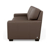 American Leather Carson Three seat leather sofa Side View