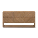 Caspian 6 Drawer Dresser Natural Ash Veneer Front View