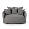 Chloe Media Lounger - Fallon Charcoal