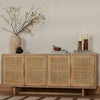 Modern Cane Sideboard