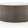 Colorado Drum Coffee Table Grey Concrete Etched