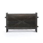 Columbus Trunk Console - Hand Carved Geometric Pattern