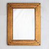 Hammered copper bathroom mirror