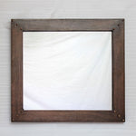 Hammered Copper Entryway Mirror - Dark