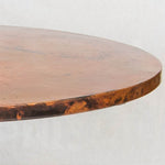 Round Hammered Copper Dining Table Top