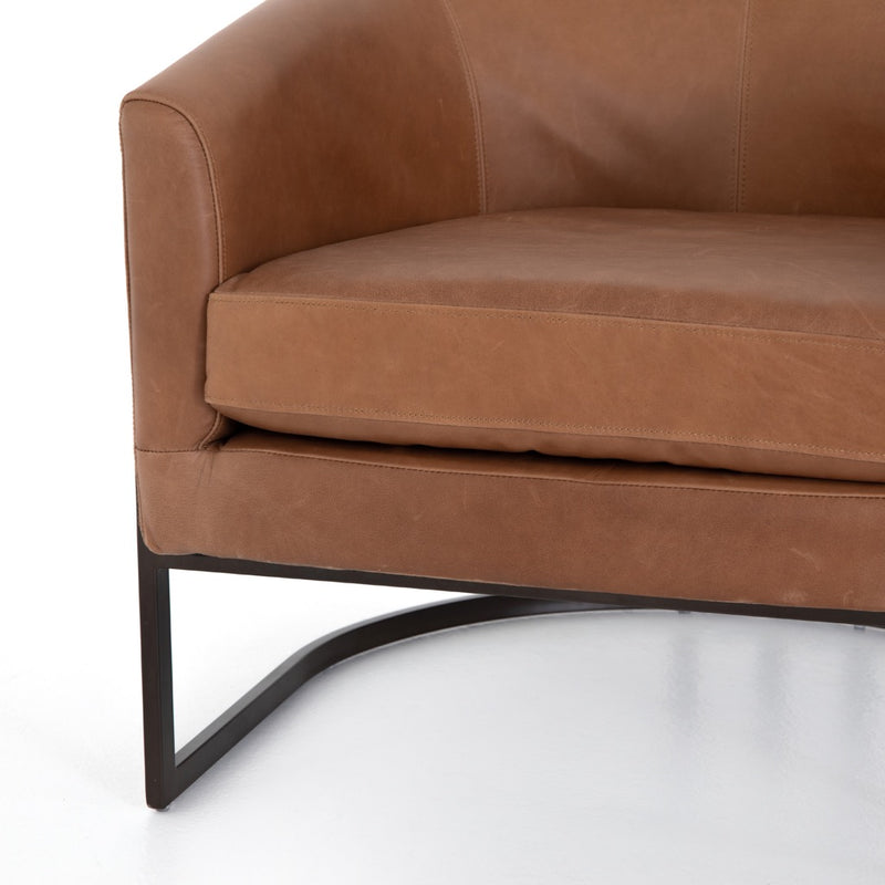 Modern Leather Accent Chair