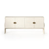 Four Hands Cressida Sideboard Ivory Painted Linen Front View