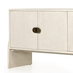 Four Hands Cressida Sideboard Ivory Painted Linen Iron Handles