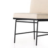 Crete Dining Chair black iron legs