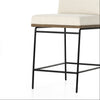 Four Hands Crete Counter Stool black finished iron frame