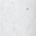 Cronos End Table Polished White Marble