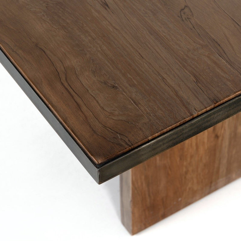 Cross Dining Table - Spalted Alder Corner Detail