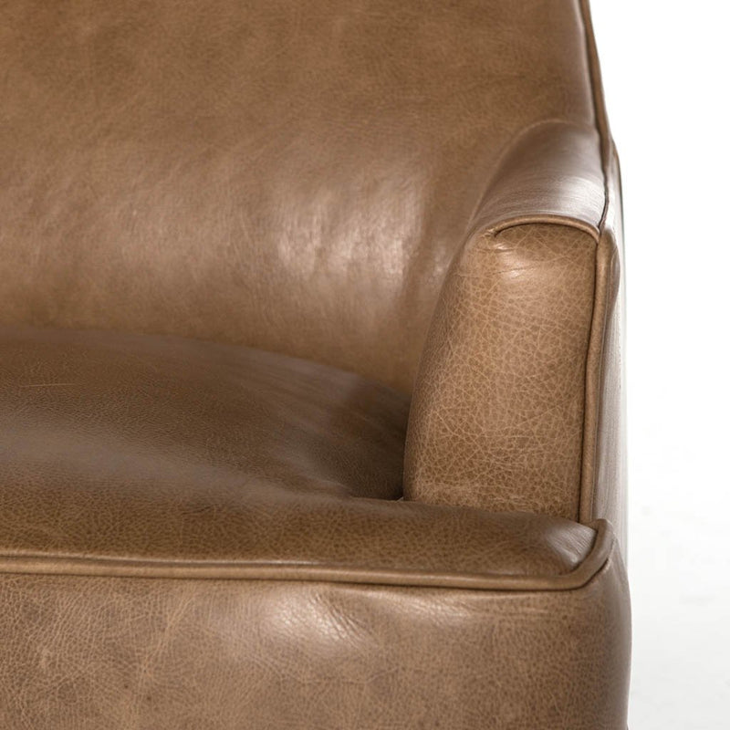 Danya Chair Warm Taupe Dakota Four Hands Arm Detail