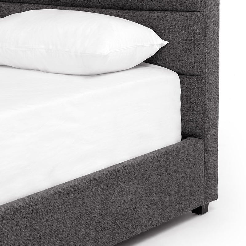 Daphne Grey Fabric Bed - San Remo Ash CKEN-170YQ-999 Headboard leg view