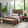 Daphne Sage Worn Velvet Bed Four Hands Bedroom Furniture