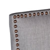 HTD Darcy Dining Chair brass nailhead trim