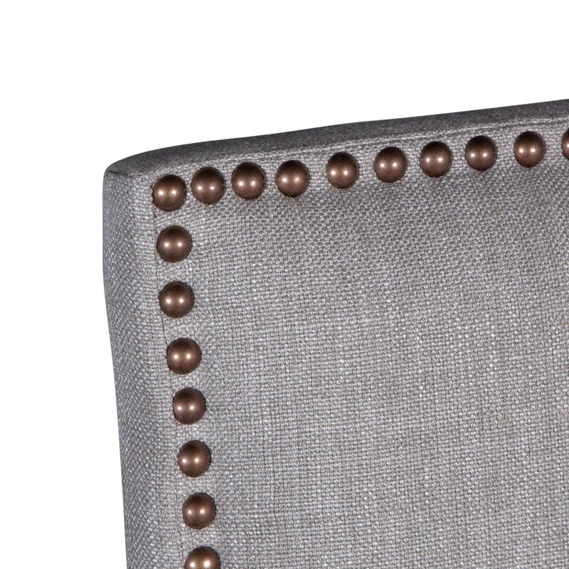 HTD Darcy Dining Chair brass nailhead trim