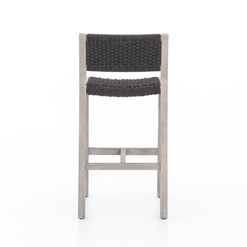 Delano Outdoor Teak Stool - Grey JSOL-022A