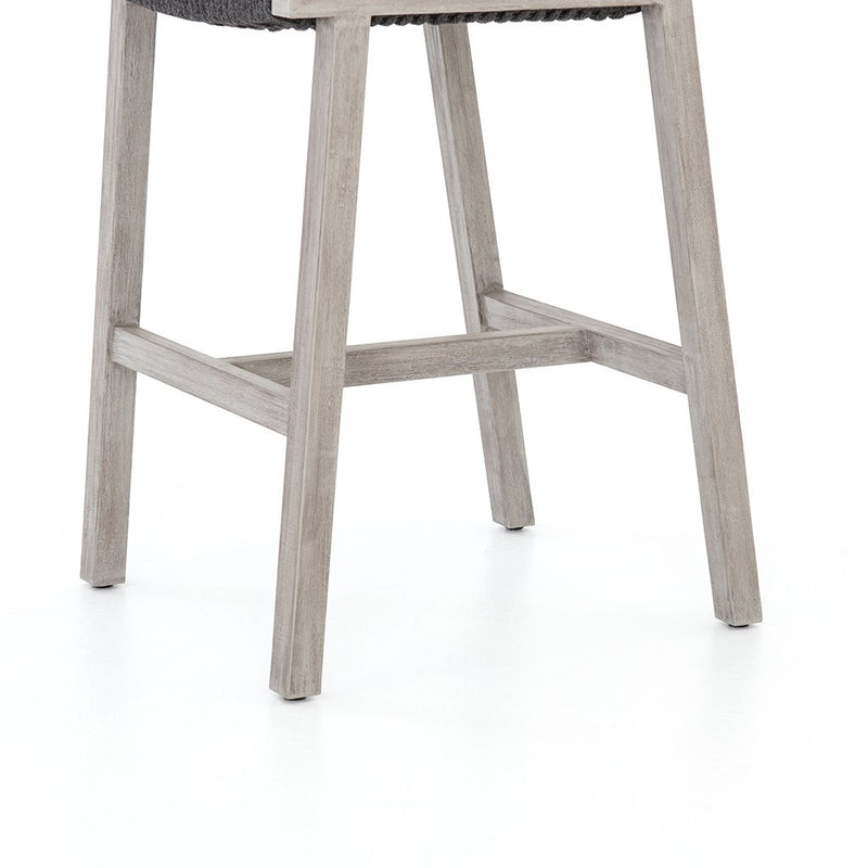 Delano Outdoor Teak Stool - Grey JSOL-022A