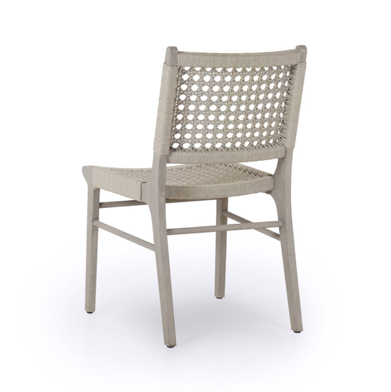 Delmar Outdoor Dining Chair back angled view